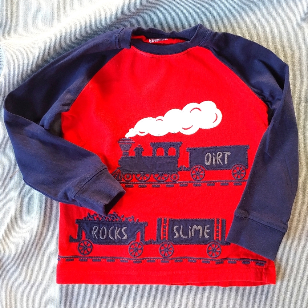 Gymboree Red Sweater w/Train Applique